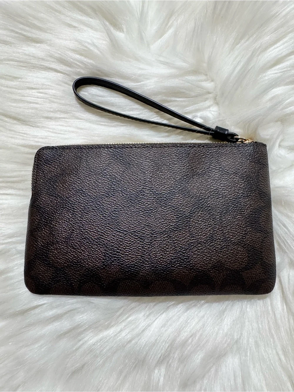 Coach || Large Corner Zip Wristlet